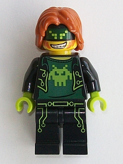 LEGO Minifigure-Terabyte - Dark Orange Hair-Ultra Agents-UAGT035-Creative Brick Builders